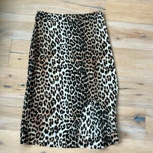 Ganni leopard skirt